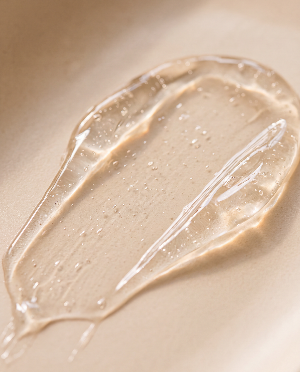 Textura del gel translúcido del champú purificante detox Nitiel