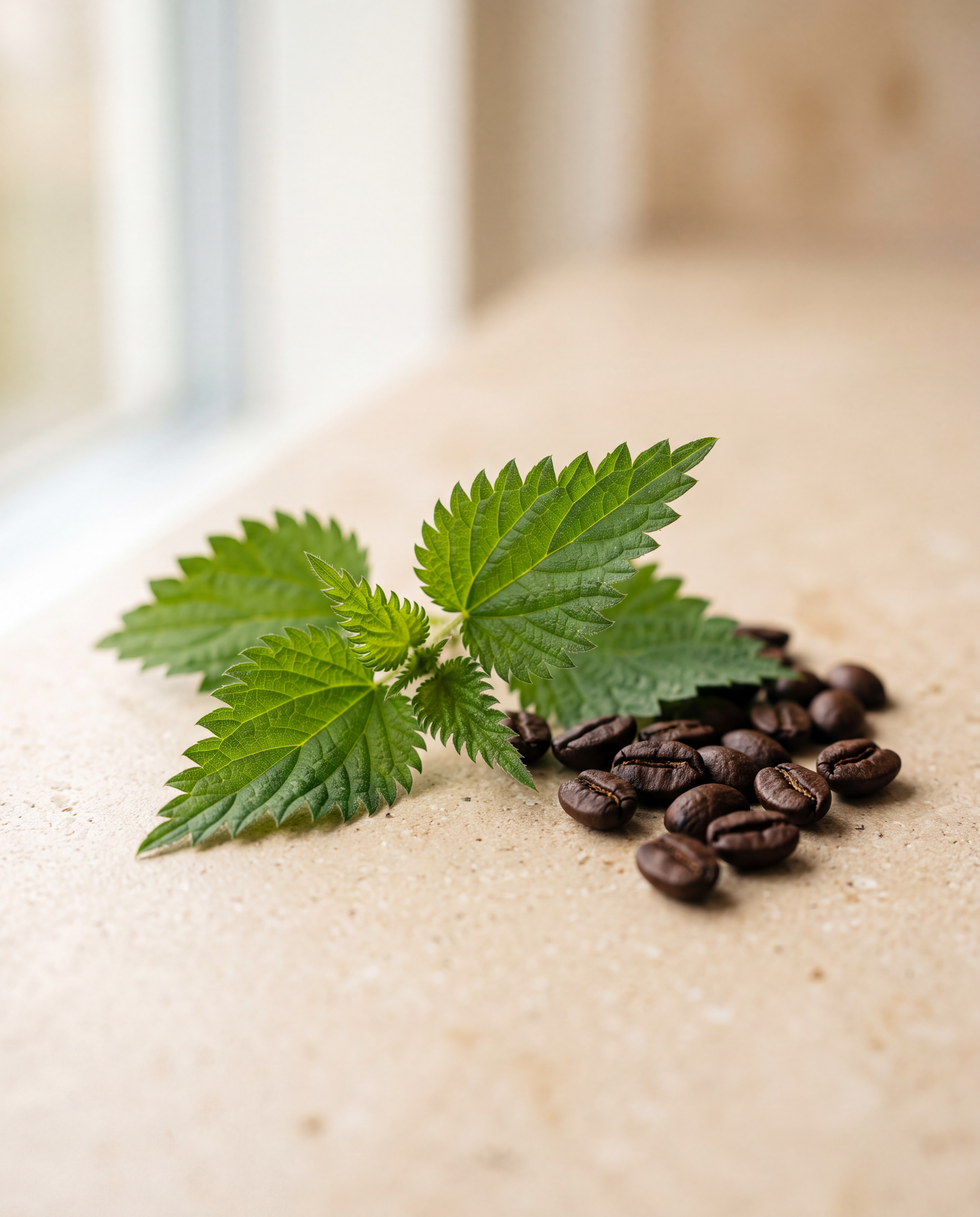 Ortiga y café: el aroma del acondicionador voluminizador con keratina