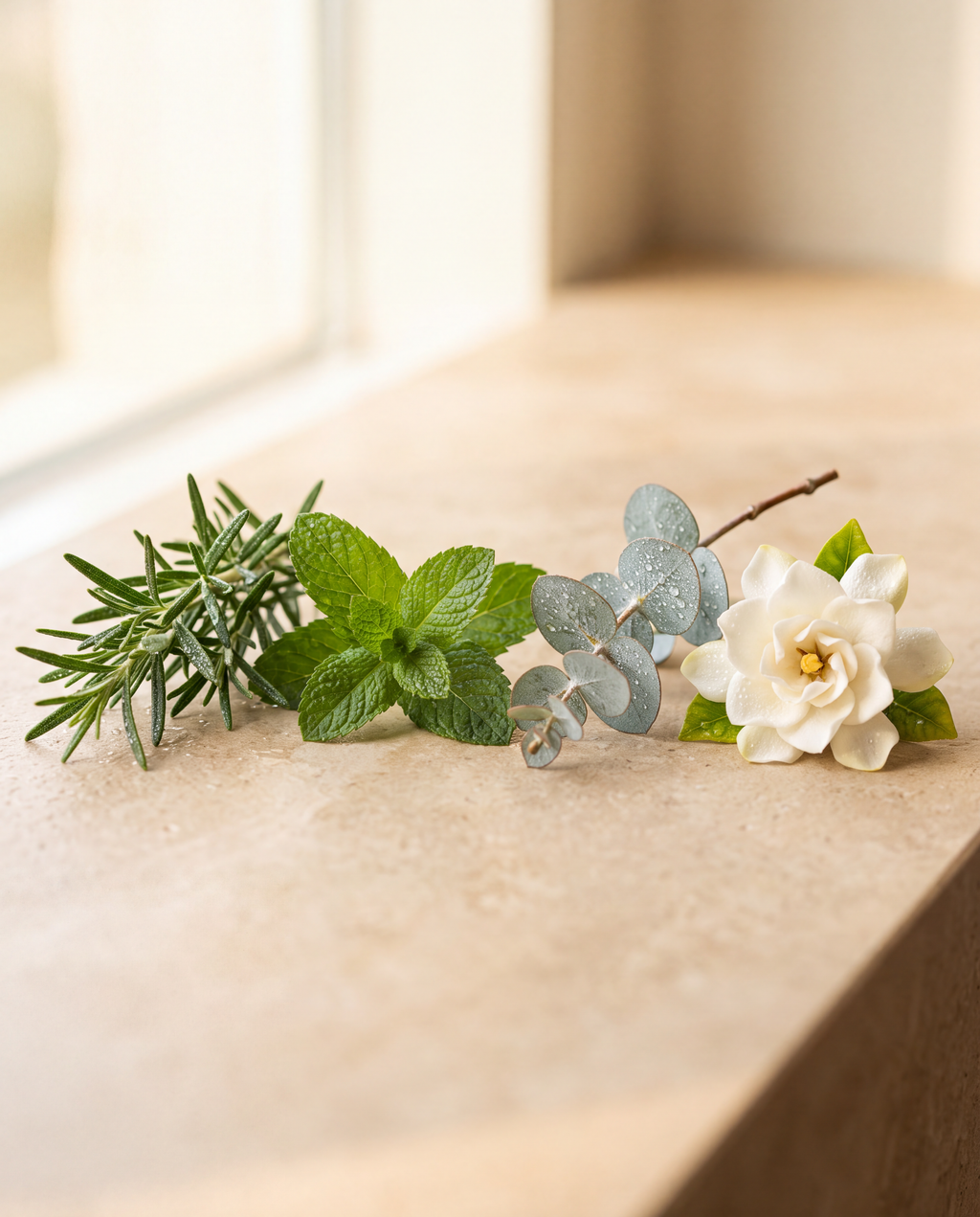 Romero, menta, eucalipto y gardenia: el aroma del Ritual completo
