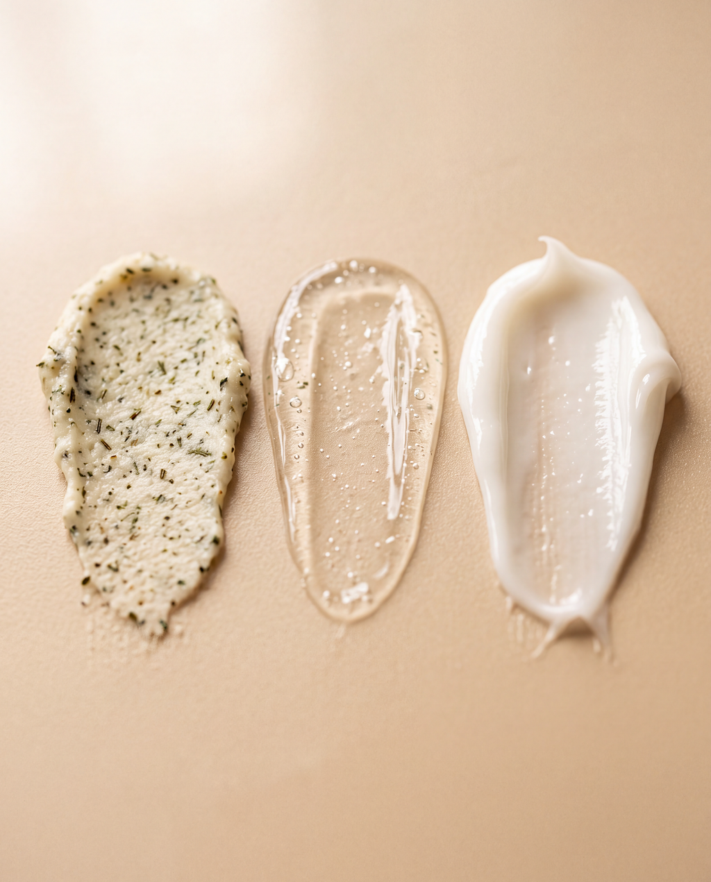 Exfoliante, gel y crema: las tres texturas del Ritual Purificante