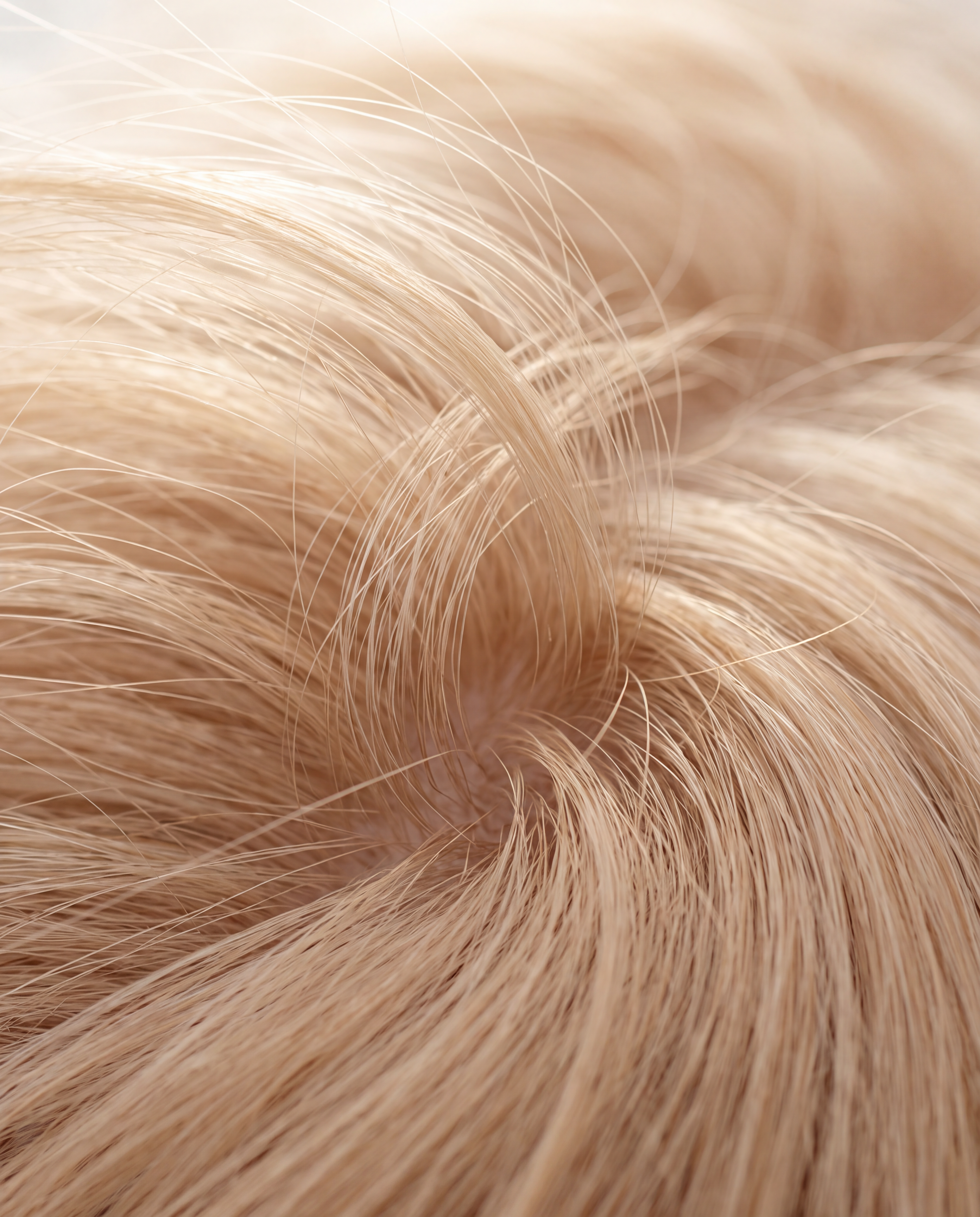 Cabello rubio fino con cuerpo desde la raíz tras el Ritual Voluminizador